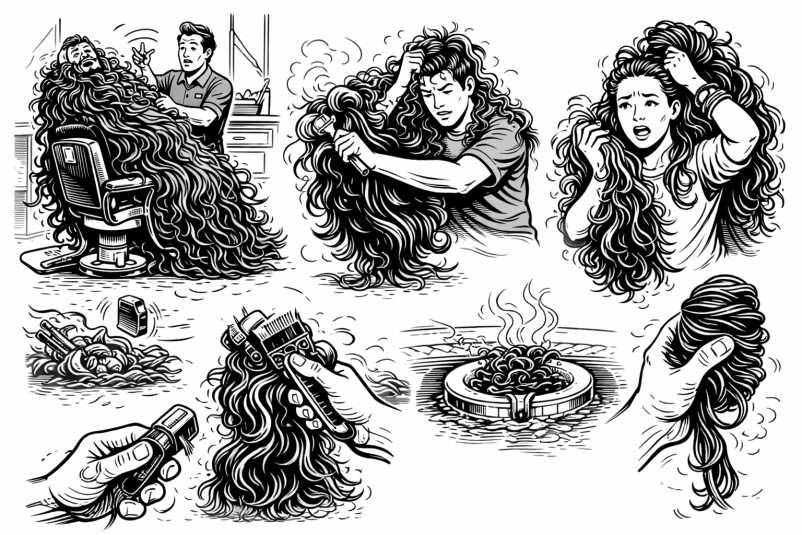 髪の毛が伸びる速度が10倍だったら